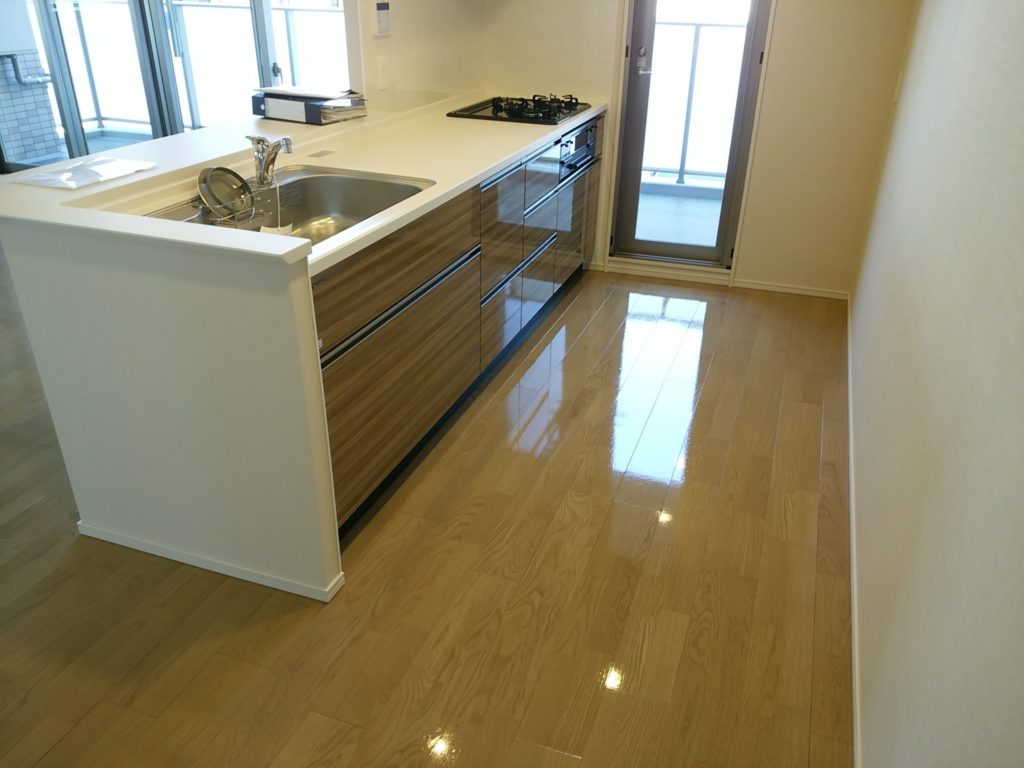 茨城県 牛久市 I様邸 ダイレクトエクセル突板 DXP-YN37062S NO.1293のフロアコーティング施工事例