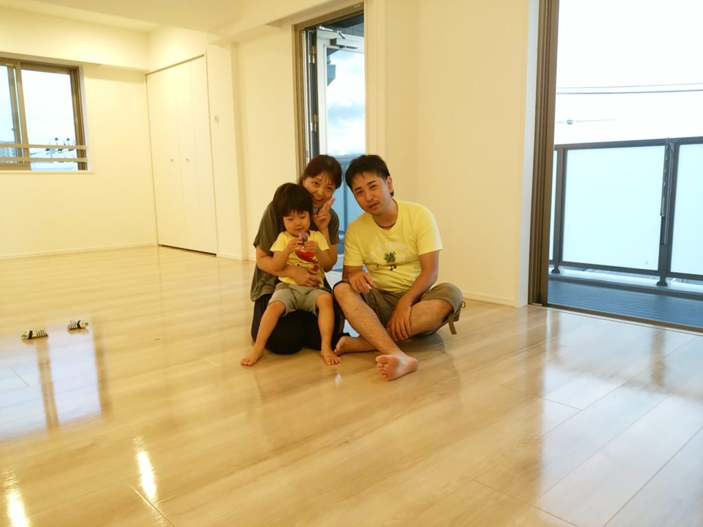 東京都 足立区 M様 パレステージ江北 永大産業 HWV エコメッセージS レプリア No.1488のフロアコーティング施工事例