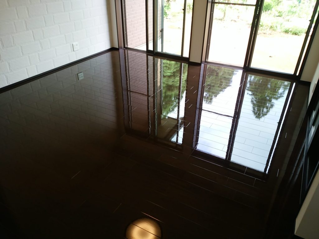 千葉県香取市 S様邸 タマホーム 永大耐傷フローリング No.1699のフロアコーティング施工事例