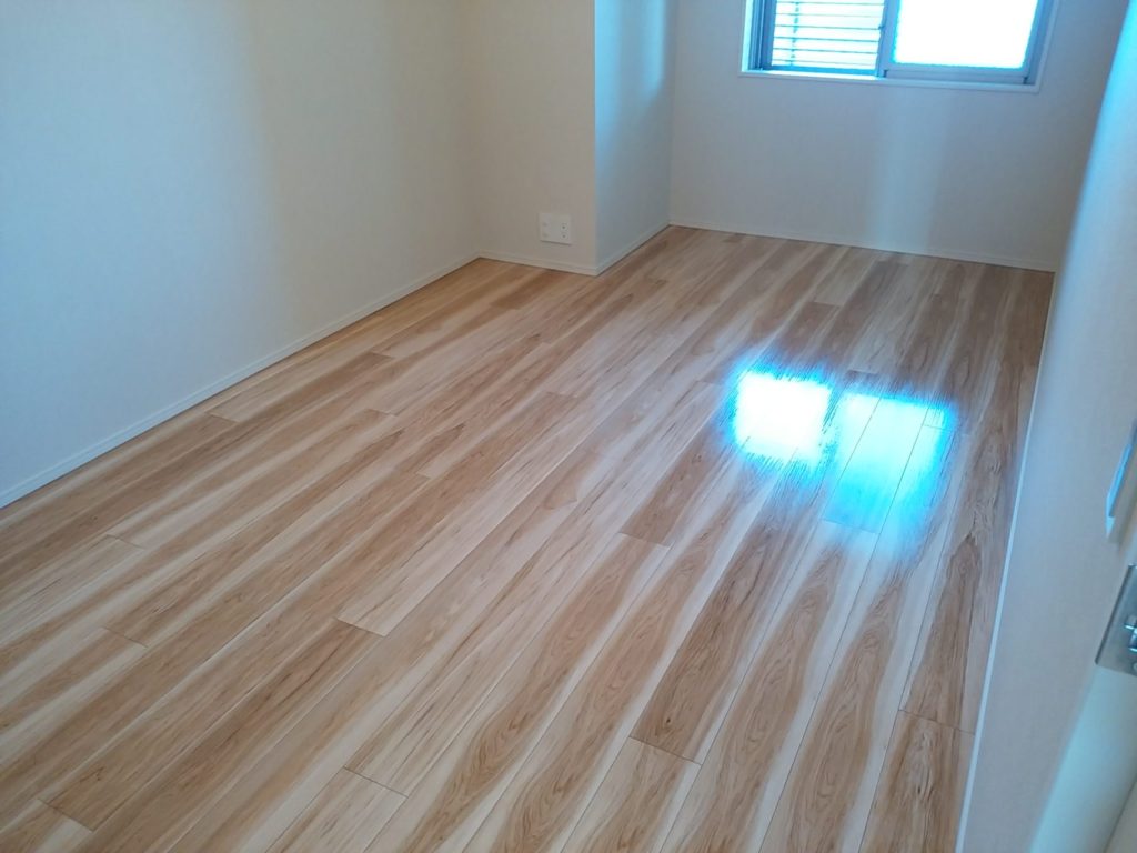 茨城県つくば市 A様邸 永大産業エコメッセージSレプリア（HBR）No.1894のフロアコーティング施工事例