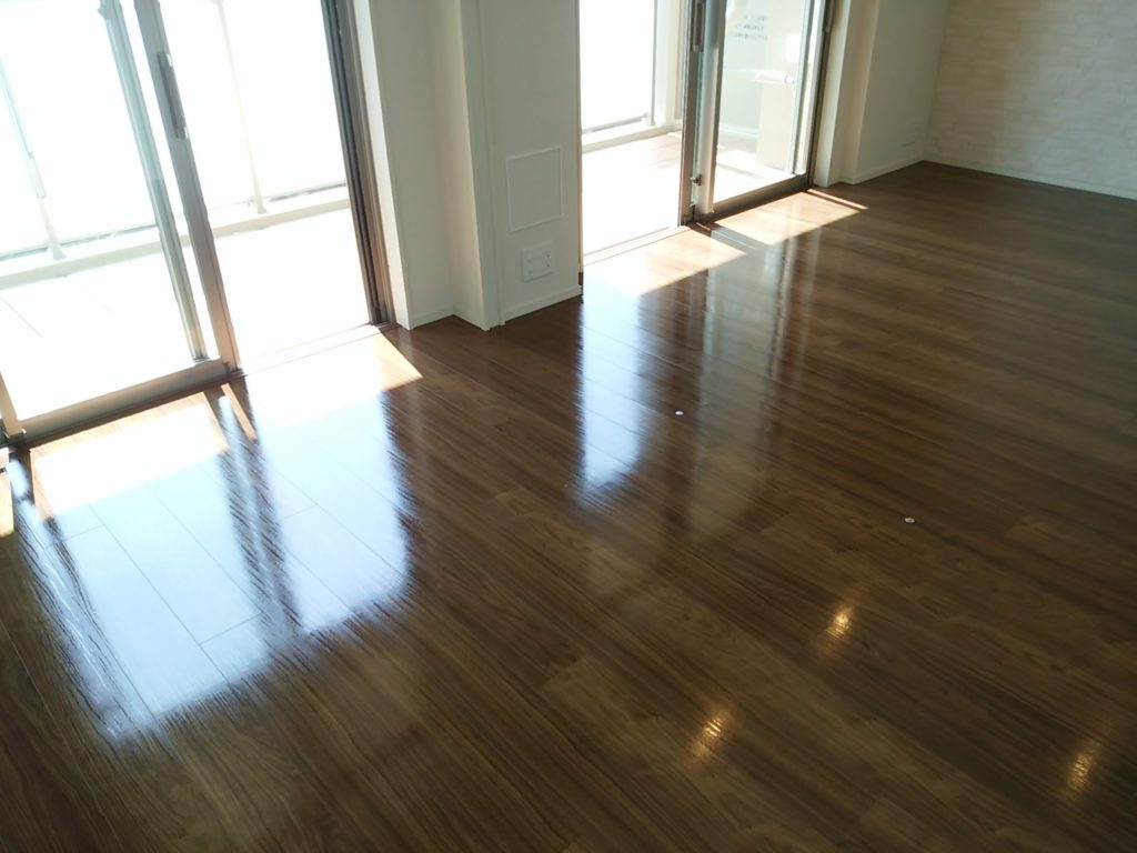 茨城県つくば市 Y様邸 永大 エコメッセージSレプリアHBR-416 No.1904のフロアコーティング施工事例