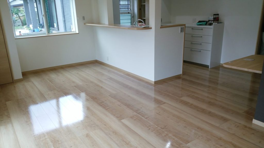 埼玉県久喜市 K様邸 リクシルDフロア No.2807のフロアコーティング施工事例