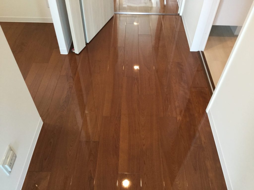 山口県山口市 S様邸　パナソニック_アーキ45耐熱ナチュラルウッドタイプ No.1872のフロアコーティング施工事例