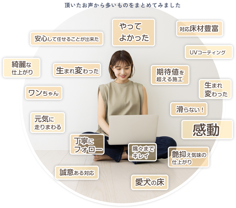 頂いたお声から多いものをまとめてみました